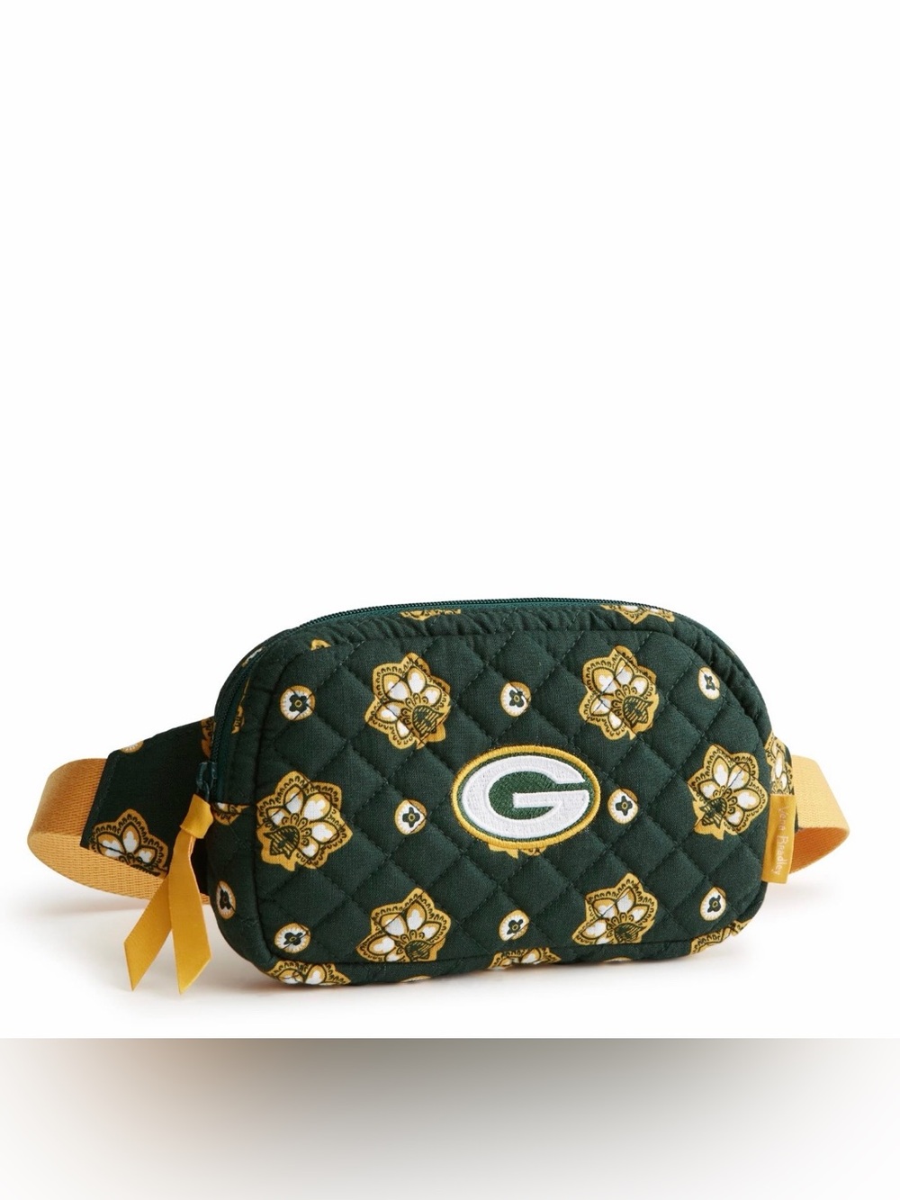 Vera Bradley Mini Belt Bag NFL Green Bay Packers Green Yellow Bandana NEW
